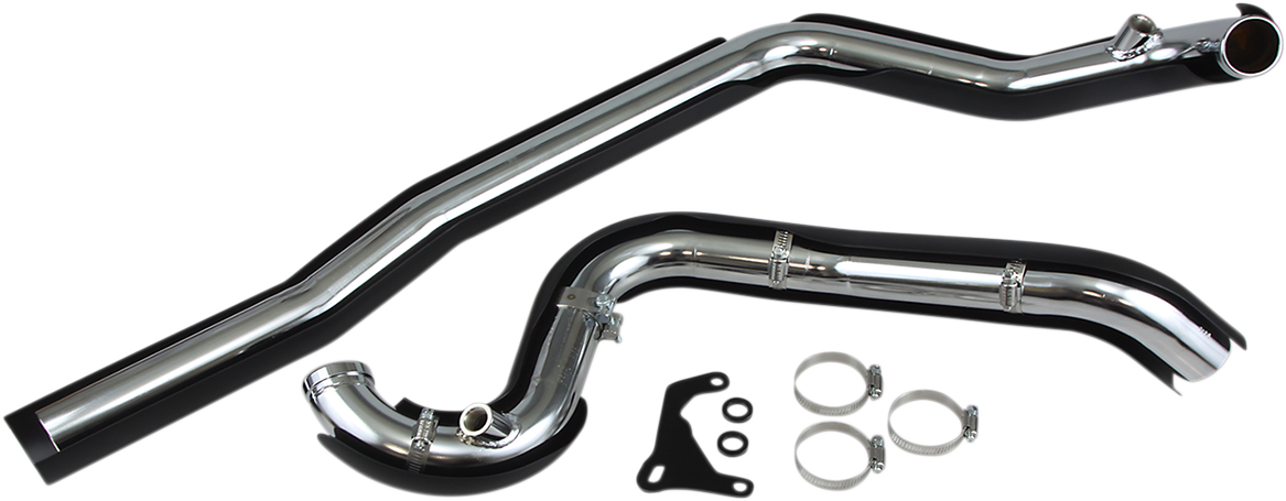 Cobra True Dual Headpipes - Black - '07-'08 FL