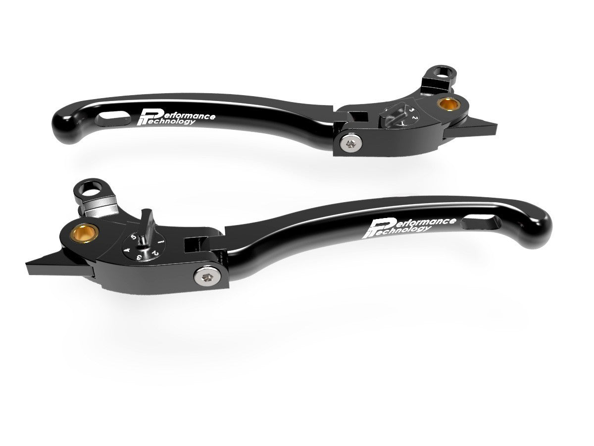 Ducabike DBK LE02 Brake / Clutch Adjustable Levers Eco GP 1 - BLACK-BLACK