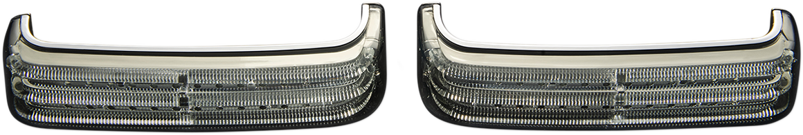 Custom Dynamics Saddlebag LED Lights - Sequential - Chrome/Smoke