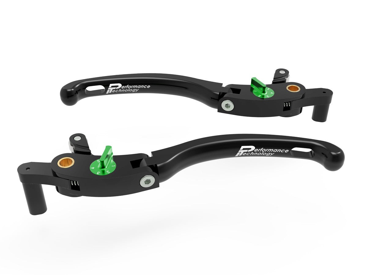Ducabike DBK LE15 Brake / Clutch Adjustable Levers Eco GP 1 - BLACK-GREEN