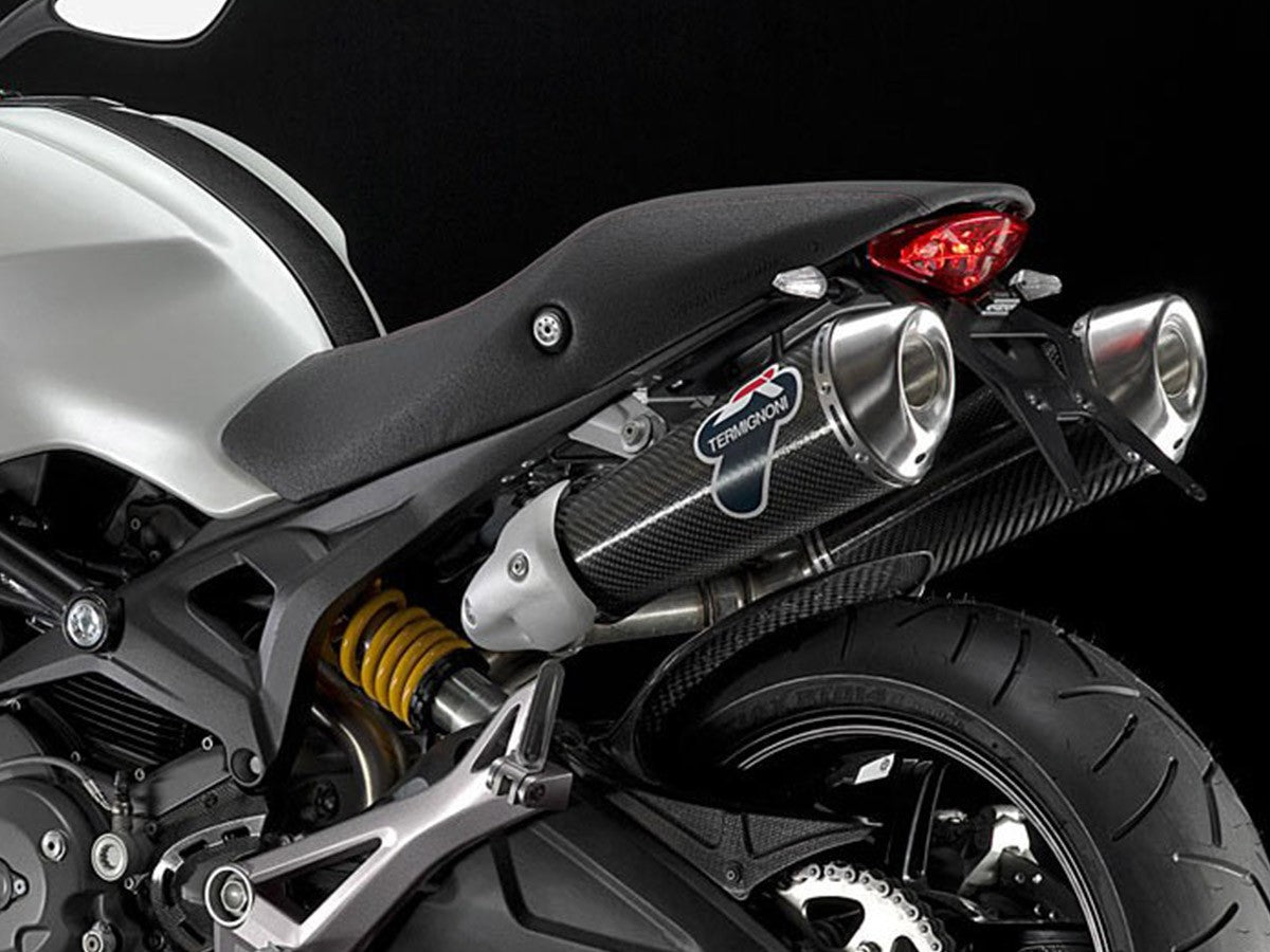 Termignoni 013CR Pair Of Racing Silencers Carbon Ducati Monster