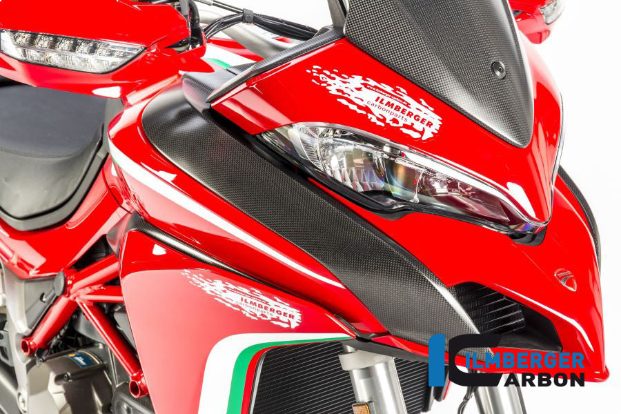Ilmberger Carbon Tank Cover Right / Air Channel Cover Right Side Surface Ducati MTS 1200 2015 - Matte