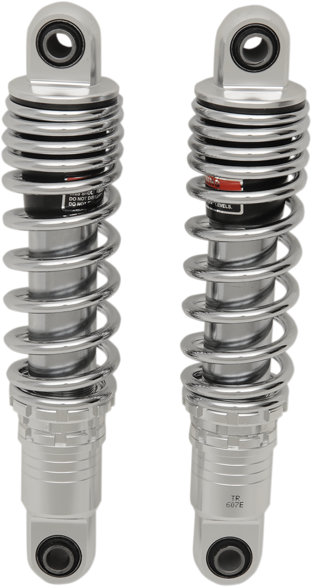 Drag Specialties Shocks Premium Ride-Height Adjustable Shocks - 12" - Standard - Chrome