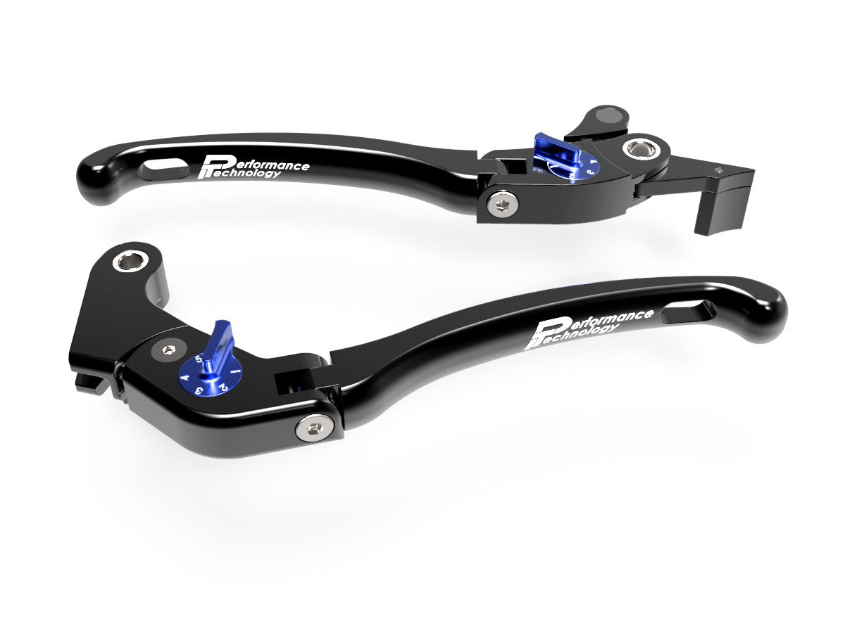 Ducabike DBK LE08 Brake / Clutch Adjustable Levers Eco GP 1 - BLACK-BLUE