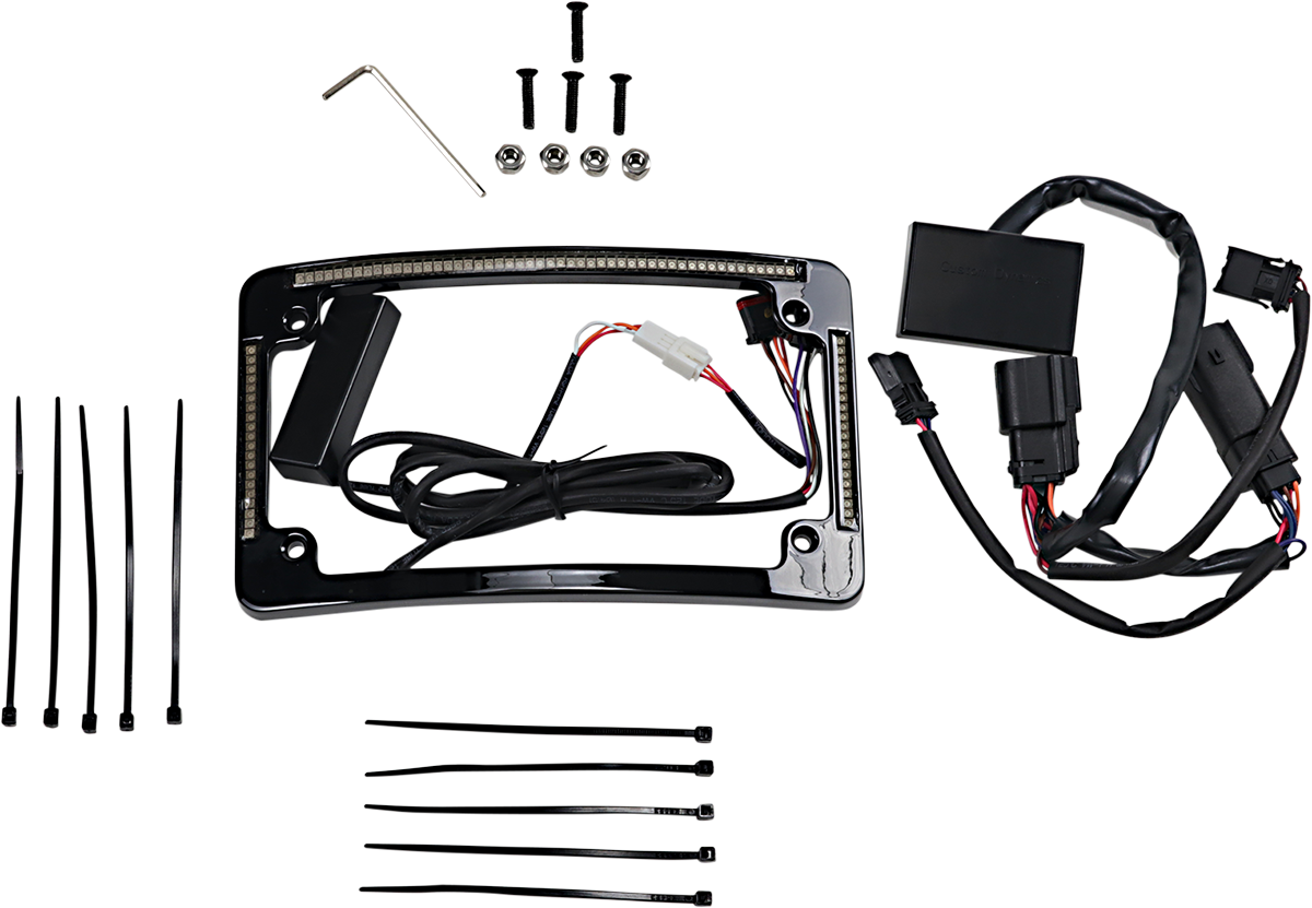 Custom Dynamics Radius License Plate Frame - Black