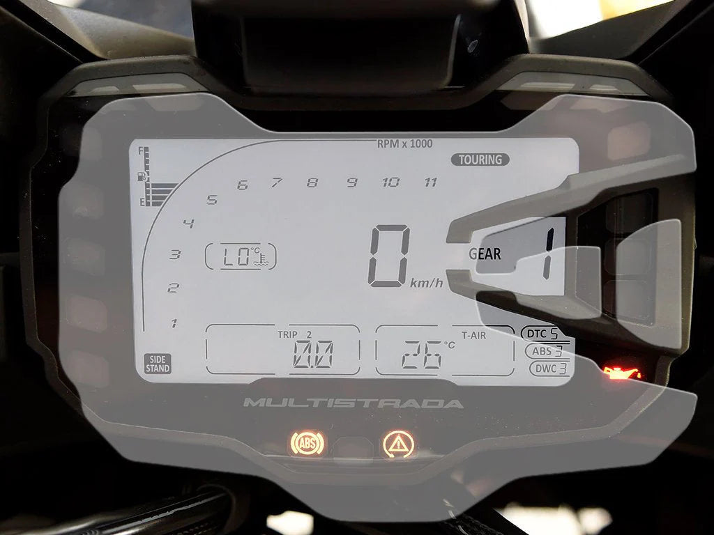 Shieldotron Ducati Multistrada 950 / 1200 / 1260 2015+ Instrument Cluster Screen Protector