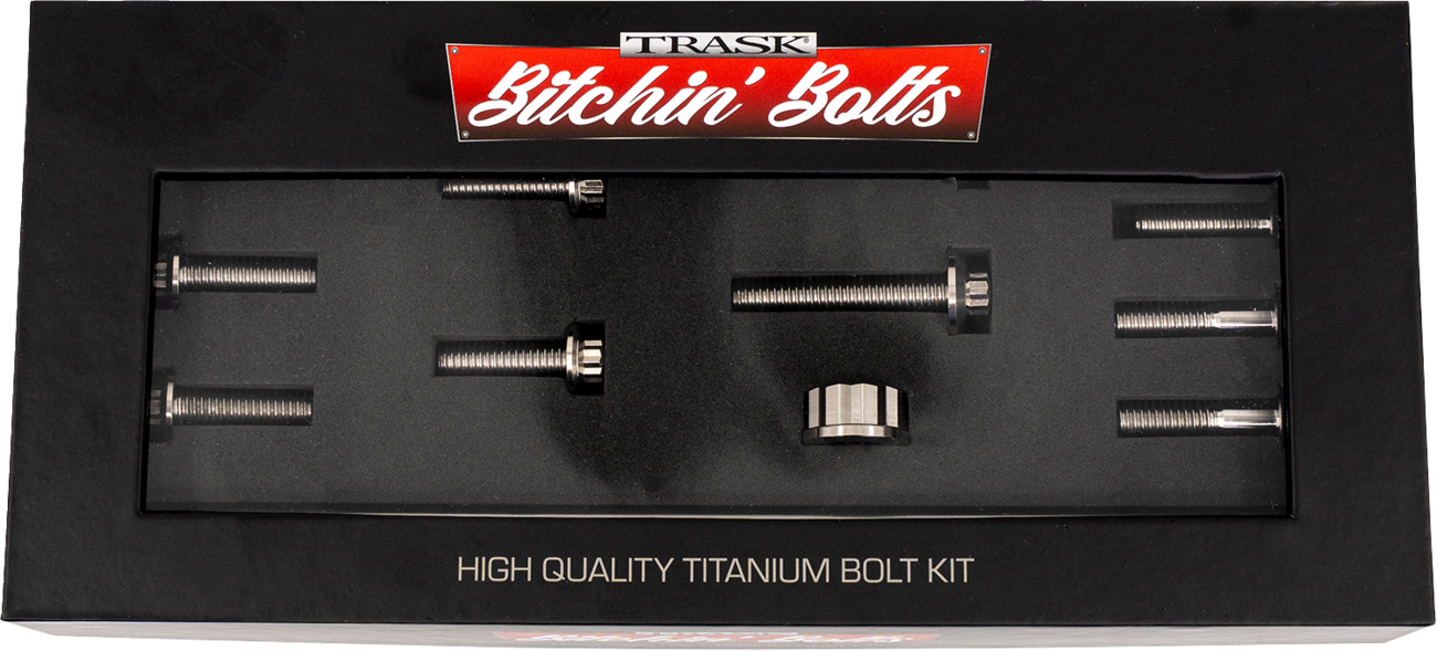 Trask Bitchin' Bolts Hardware Kit - Titanium - M8 - Motor Mount