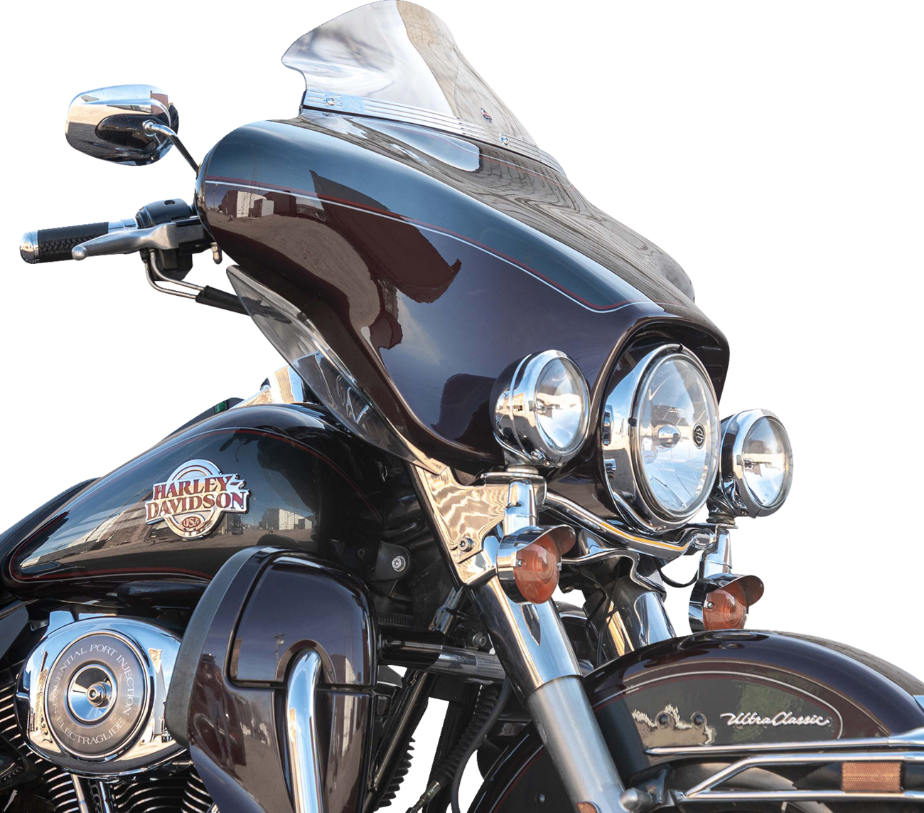 Klock Werks Flare® Windshield - 6-1/2" - Clear - '96-'13 FLH