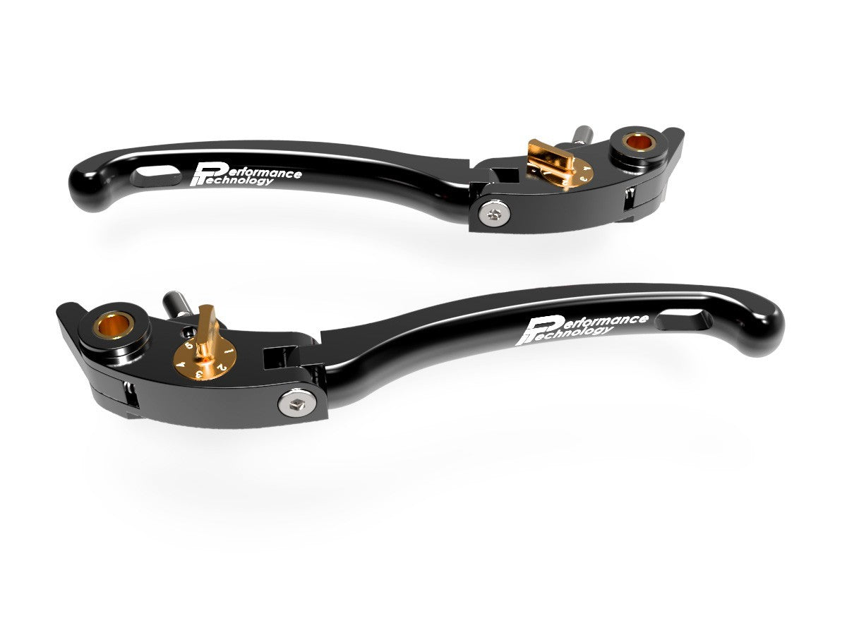 Ducabike DBK LE01 Brake / Clutch Adjustable Levers Eco GP 1 - BLACK-GOLD