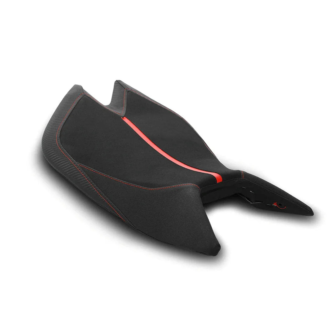 Luimoto GP II Seat Cover For Aprilia RSV4 Tuono 1100 Factory 2021-2025 - Red w/ Red Ribbing
