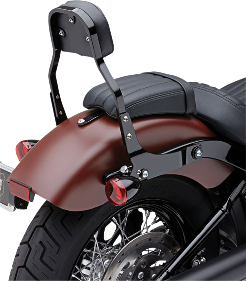 Cobra Backrest Kit - 11" - Black - Softail