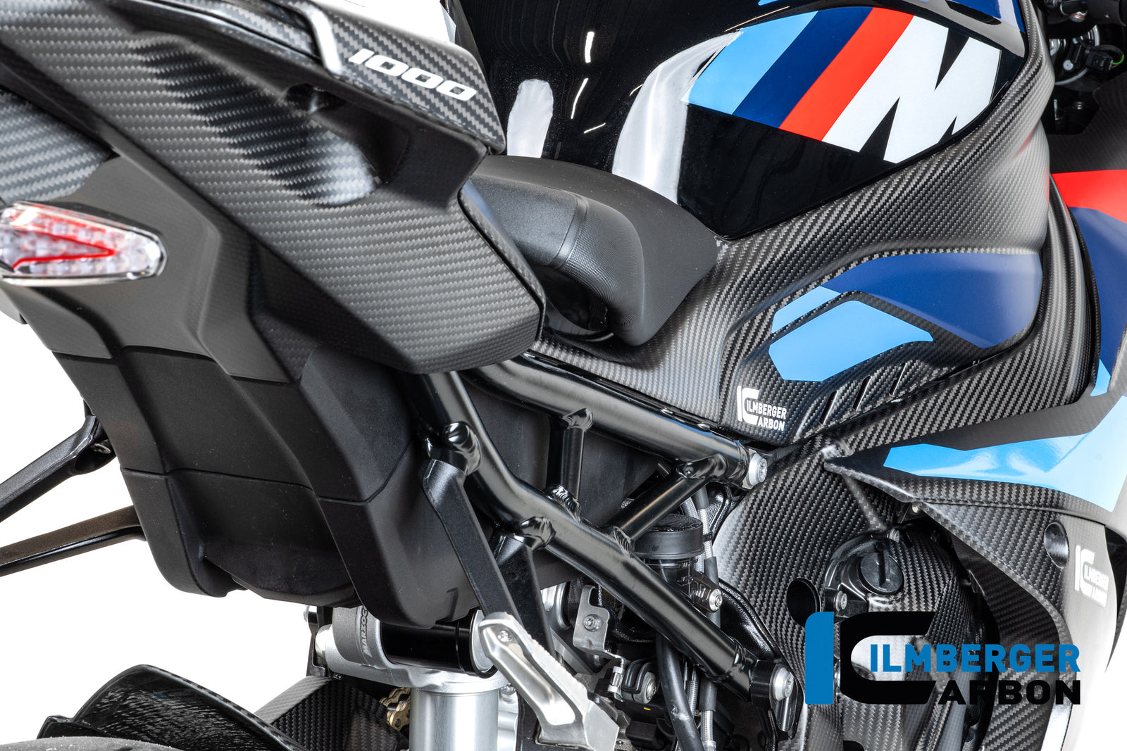 Ilmberger Carbon Rear Lower Seat Under Tray BMW M1000RR 2023-2026 - Matte / Twill
