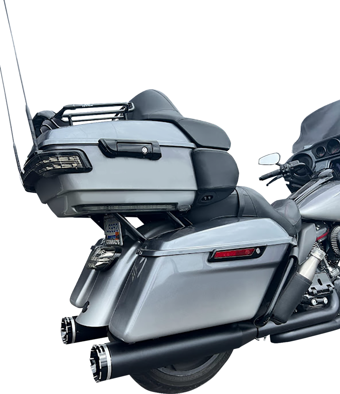 Khrome Werks 4-1/2" HP-Plus® Slip-On Mufflers - Black With Tracer - Touring