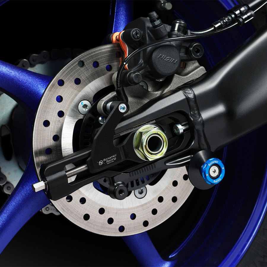 Bonamici Racing Chain Adjuster With Caliper Support - Yamaha YZF R9 - Black