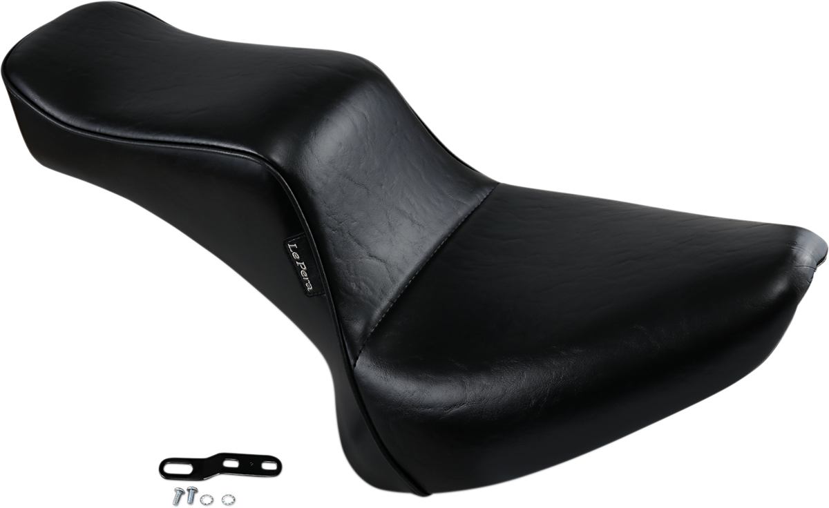Le Pera Cherokee Seat - Smooth - Black - Softail '00-'17