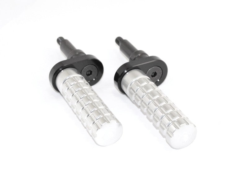 Ducabike DBK PPSCRA02 Adjustable Foot Pegs Scrambler - SILVER