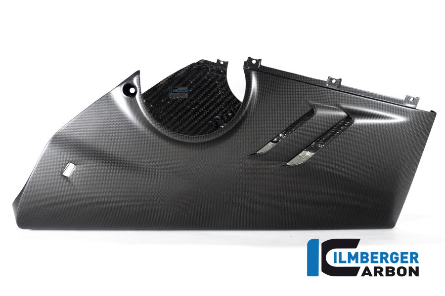 Ilmberger Carbon Belly Pan Ducati Panigale V4 22 For Higher Exhaust With Sidestand - Matte
