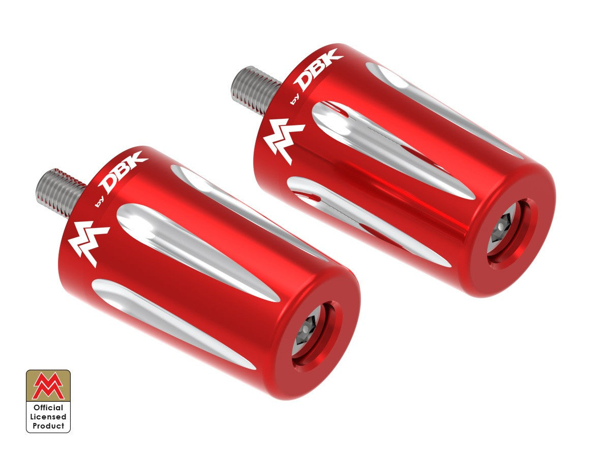 Ducabike DBK Handlebar Bar End Weights Kit Moto Morini Calibro - RED