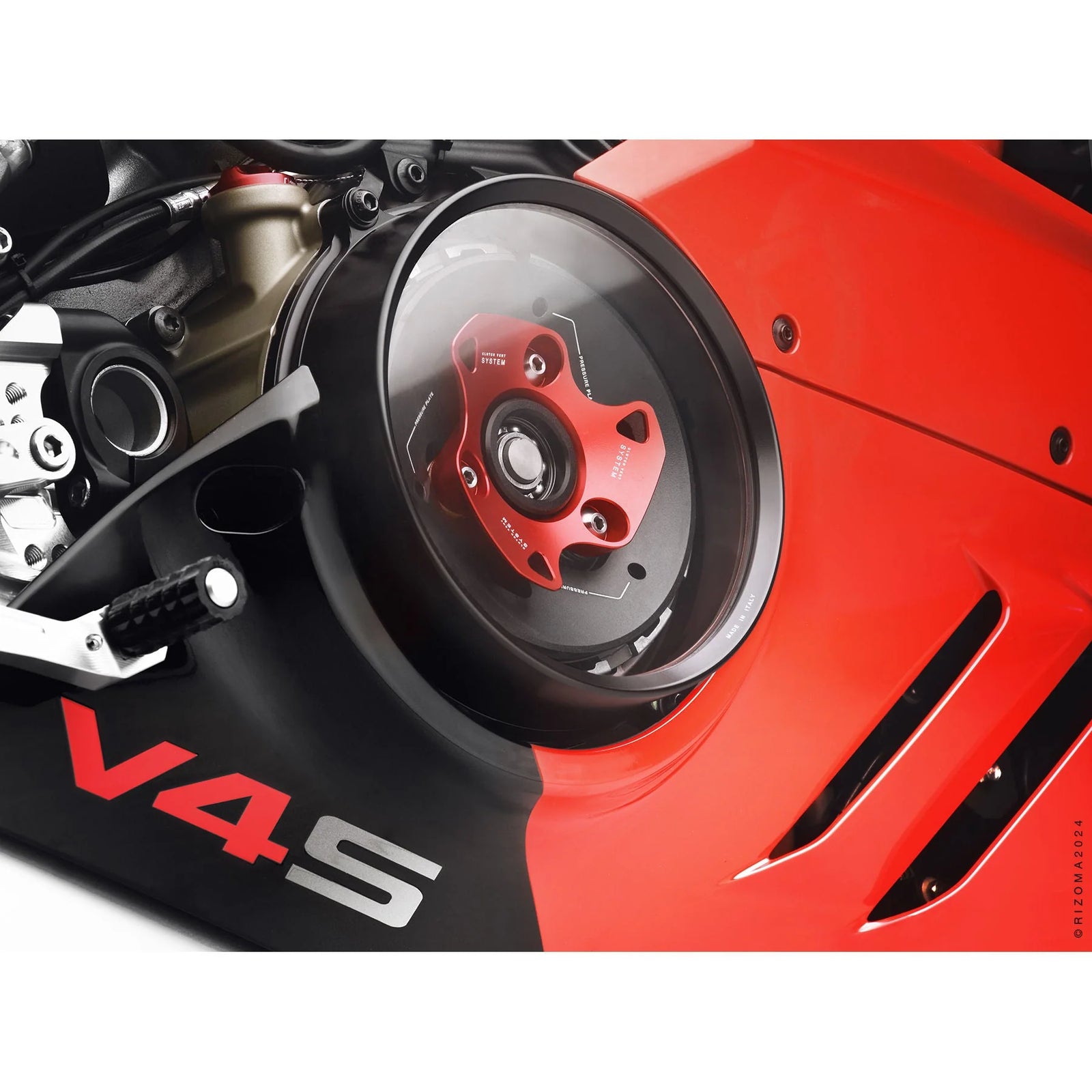 Rizoma Clear Clutch Cover Kit For Ducati Stretfighter V4 V4S