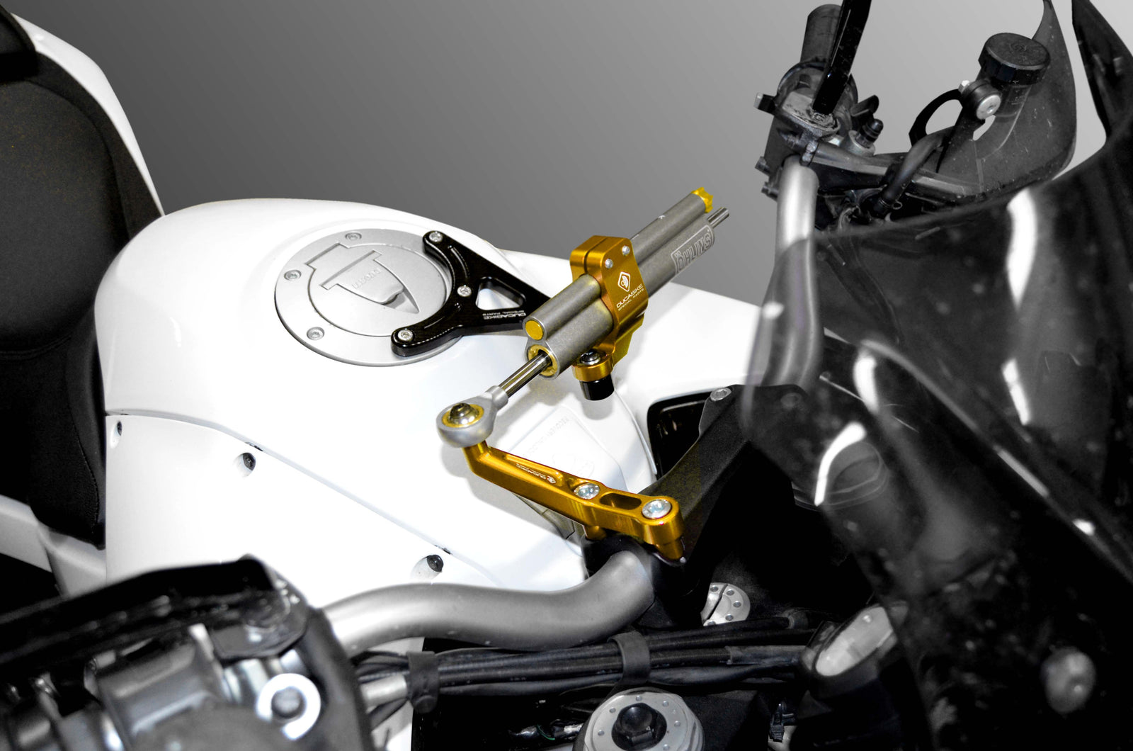 Ducabike DBK SAS11 MTS My10/11 Kit Mount Steering Damper - BLACK-GOLD
