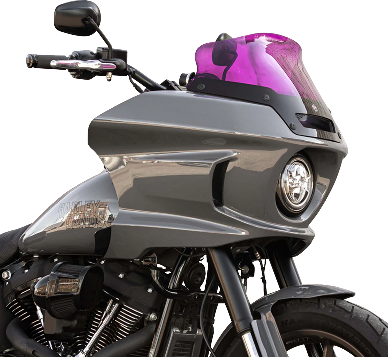 Klock Werks Kolor Flare™ Sport Windshield - 6" - Purple - '22-'25 FXLRST