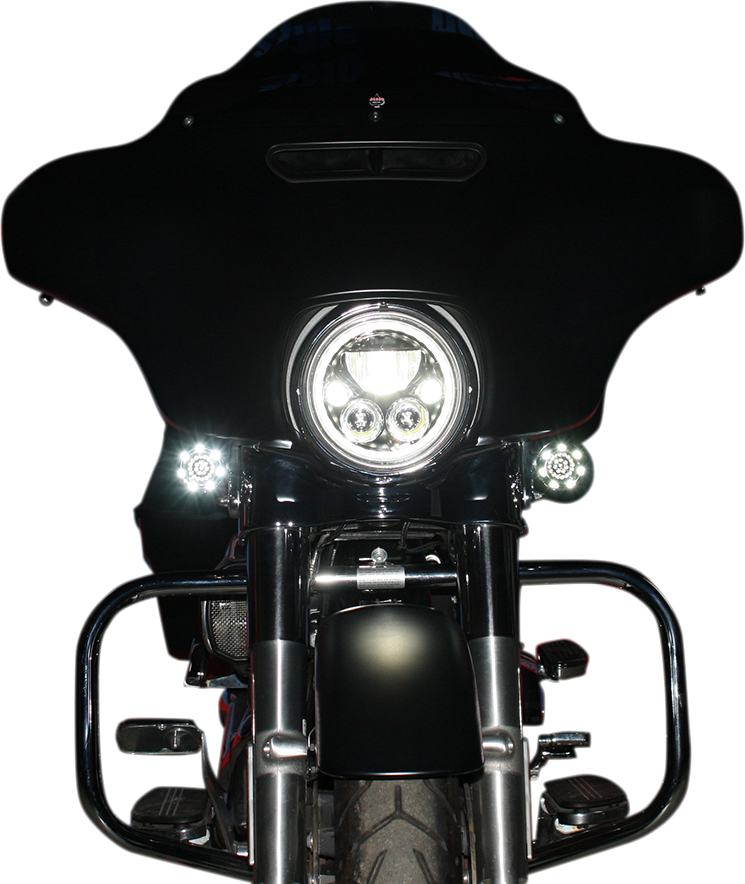 Custom Dynamics LED Headlight - 7" - Chrome