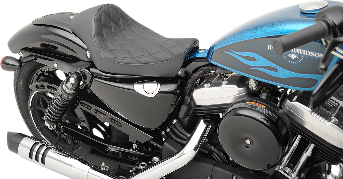 Drag Specialties Seats Cafe Solo Seat - Diamond - XL '10-'22