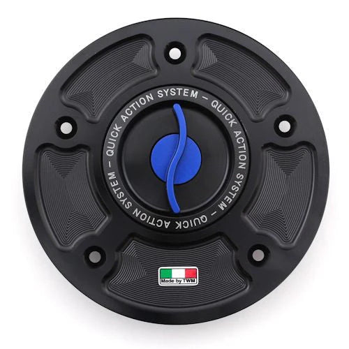 TWM Quick Action CNC Aluminum Gas Cap For Honda - THPR.02 - Blue