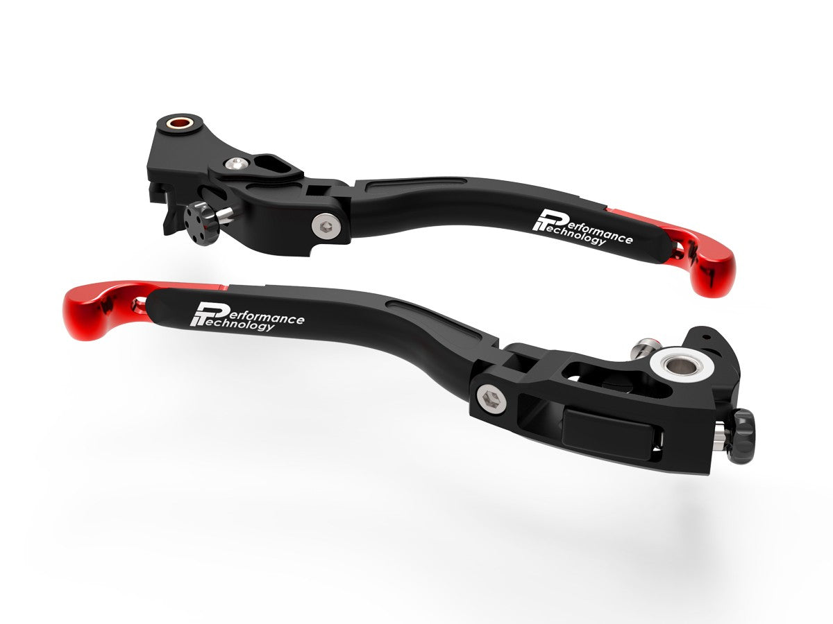 Ducabike DBK L18 Evo BMW Brake + Clutch Adjustable Levers - BLACK-RED