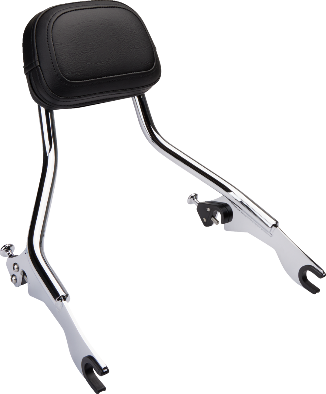 Cobra Detachable Backrest - Chrome - Short - FLH/FLT