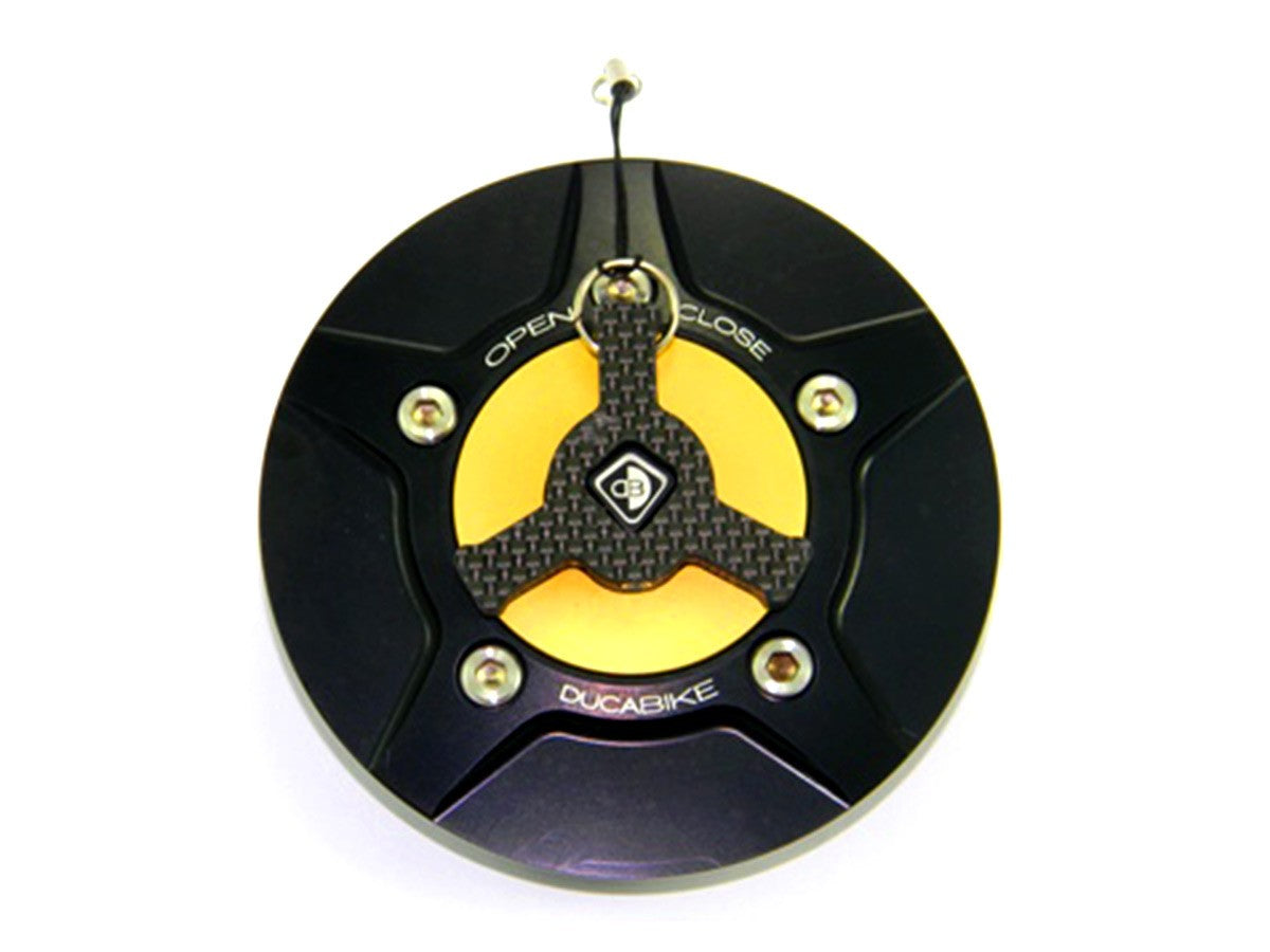 Ducabike DBK Tsb02 Fuel Tank Cap - BLACK-GOLD