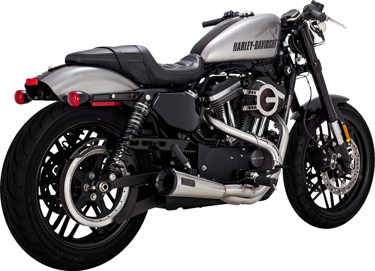 Vance & Hines 2-Into-1 Upsweep Exhaust System - Stainless Steel
