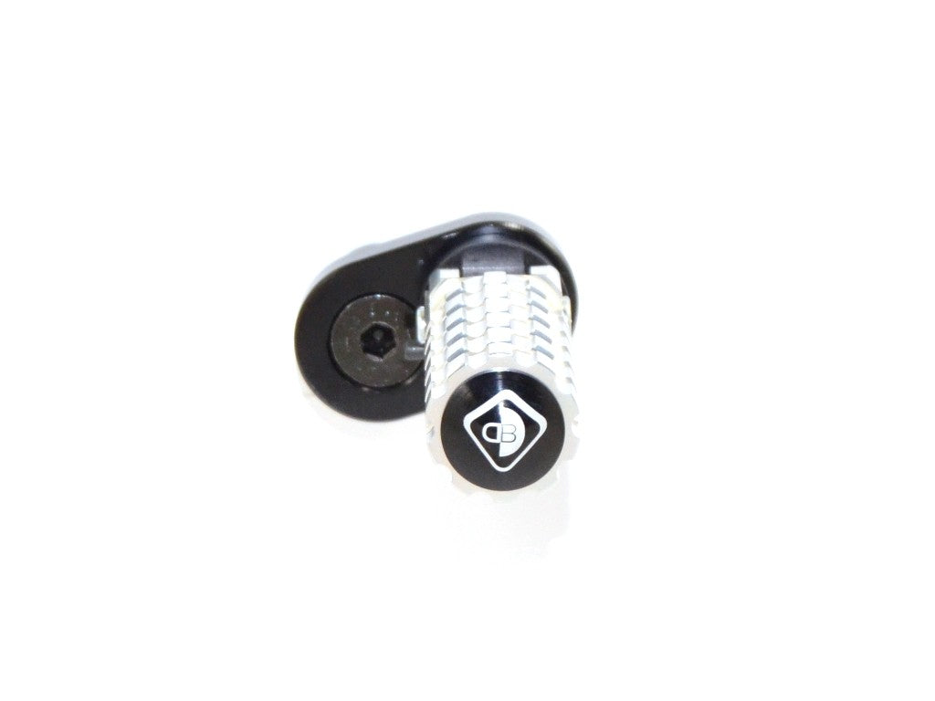 Ducabike DBK PPSCRA01 Adjustable Foot Pegs Scrambler - SILVER