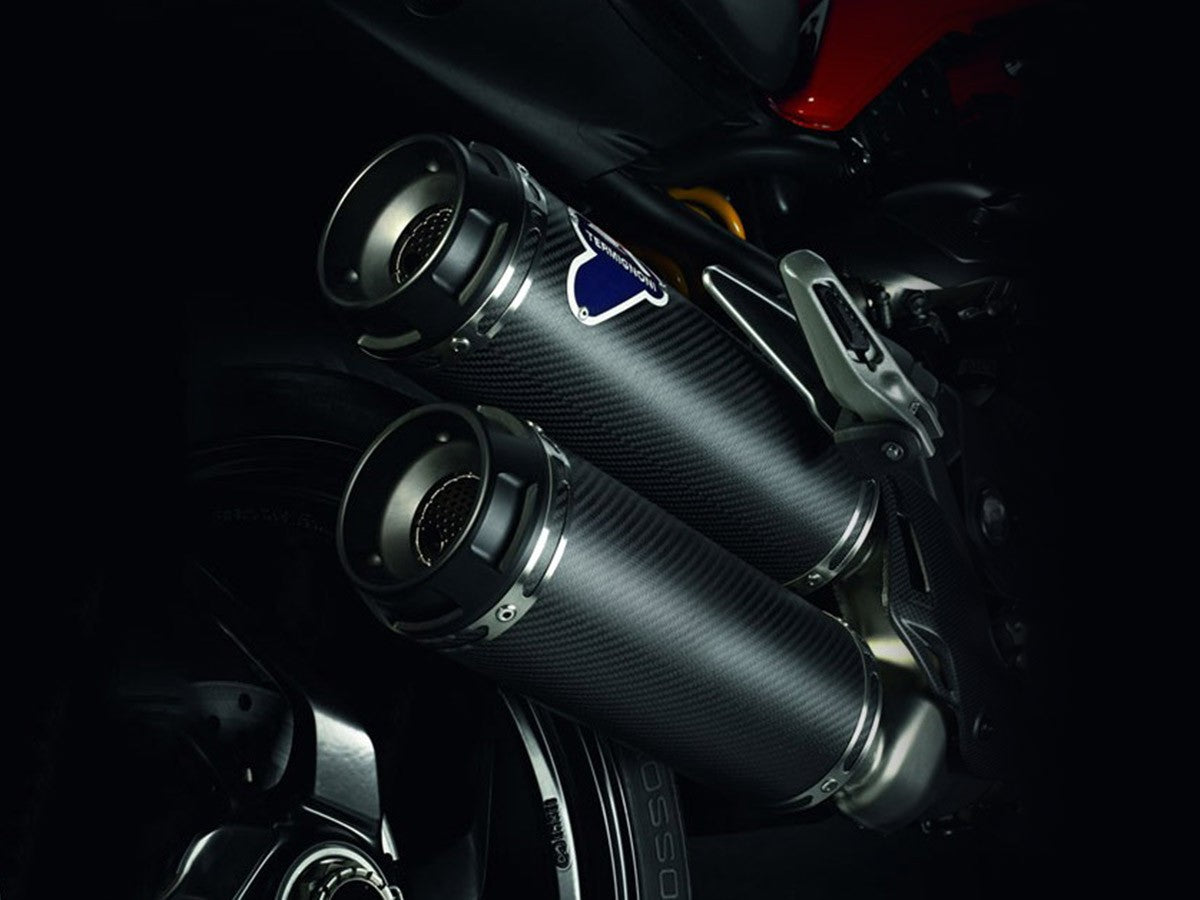 Termignoni 003CO Pair Of Homologated Carbon Exhaust Ducati Monster 1200