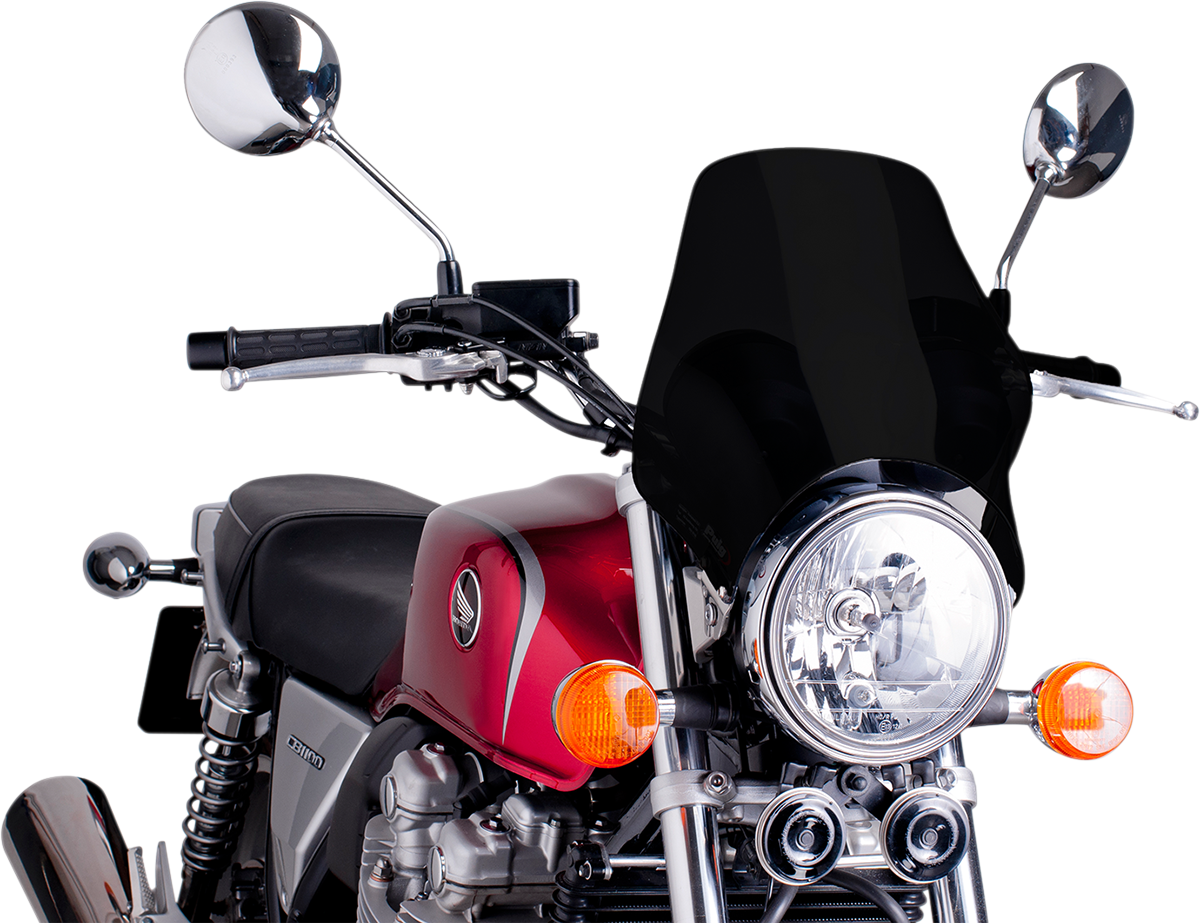 PUIG HI-Tech Parts Naked Windshield - Black