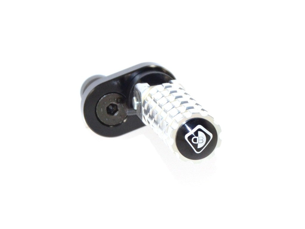 Ducabike DBK PPSCRA01 Adjustable Foot Pegs Scrambler - SILVER