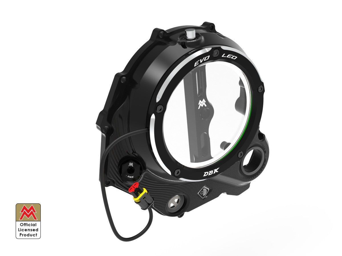 Ducabike DBK Clear Clutch Cover EVO LED Moto Morini - BLACK-BLACK