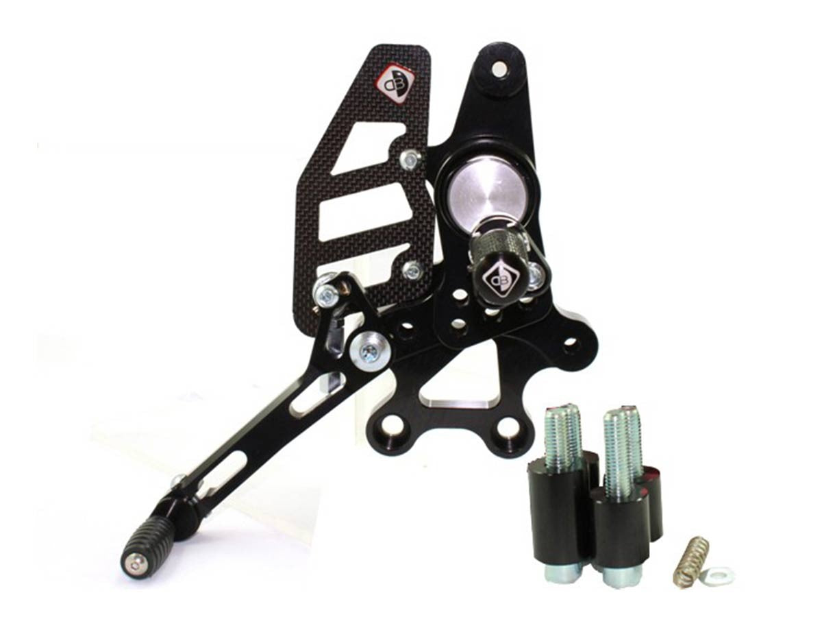 Ducabike DBK PRHM02 Pilot Rearset - BLACK-GOLD