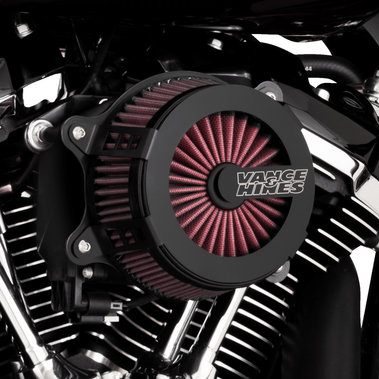 Vance & Hines VO2 Cage Fighter Air Intake Kit - Black Contrast