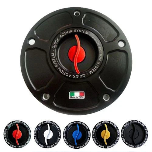 TWM Quick Action CNC Aluminum Gas Cap For MV Agusta - TMPR.02 - Red