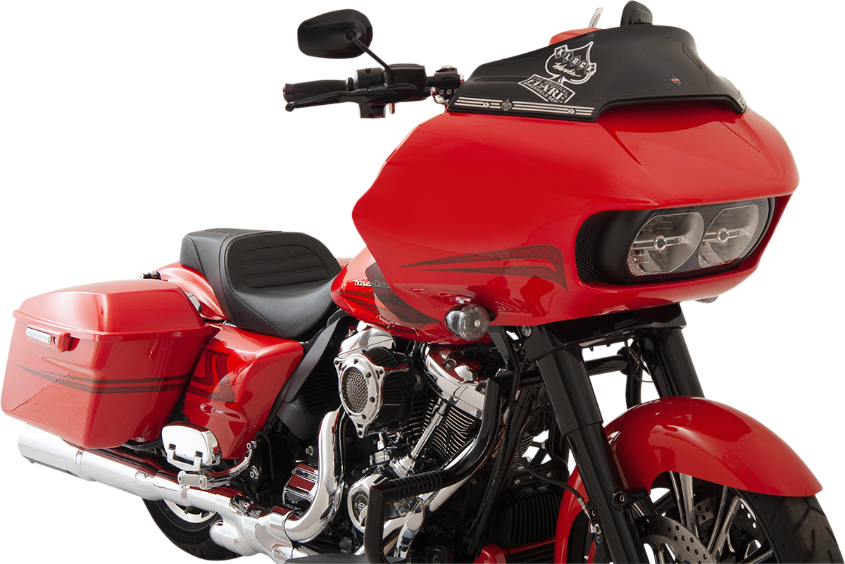 Klock Werks Sport Flare® Windshield - 6" - Black - '15-'25 FLTR