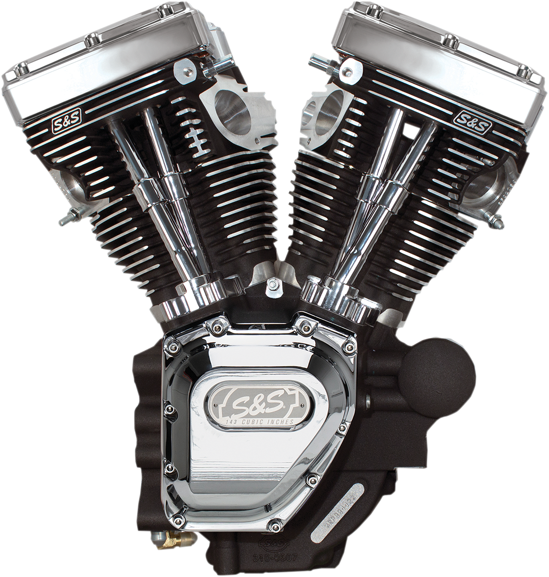 S&S Cycle T143 Long Block Engine - Black Edition - Touring | Dyna