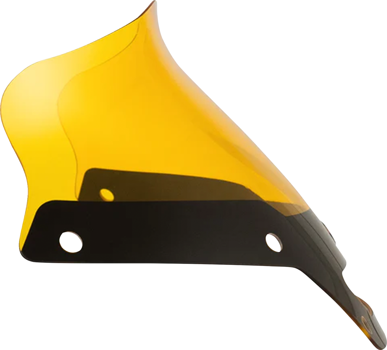 Klock Werks Kolor Flare® Windshield - 6" - Yellow - '22-'25 FXLRST