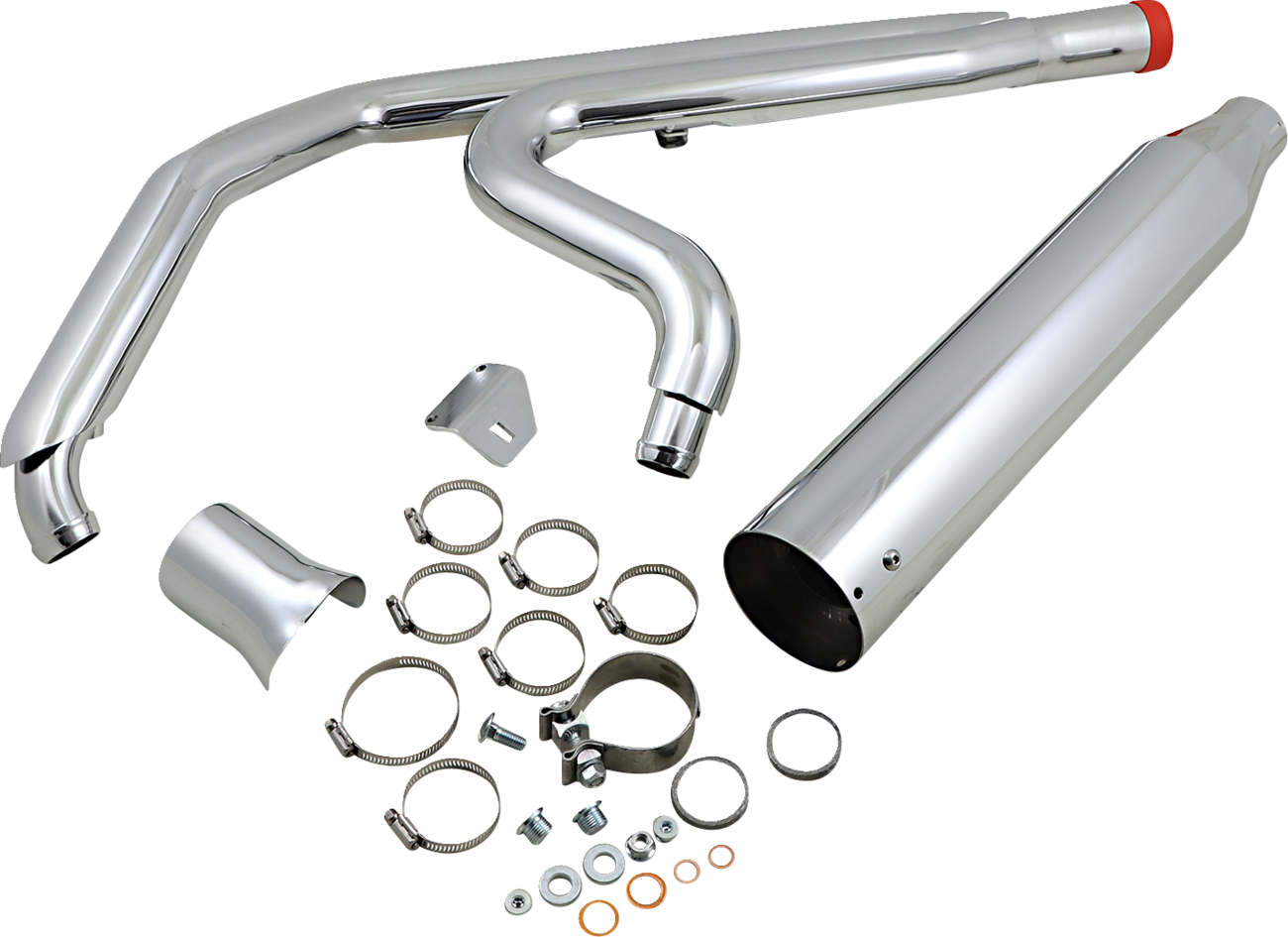 Khrome Werks 2-Into-1 Outlaw Exhaust System - Chrome - No End Cap Included
