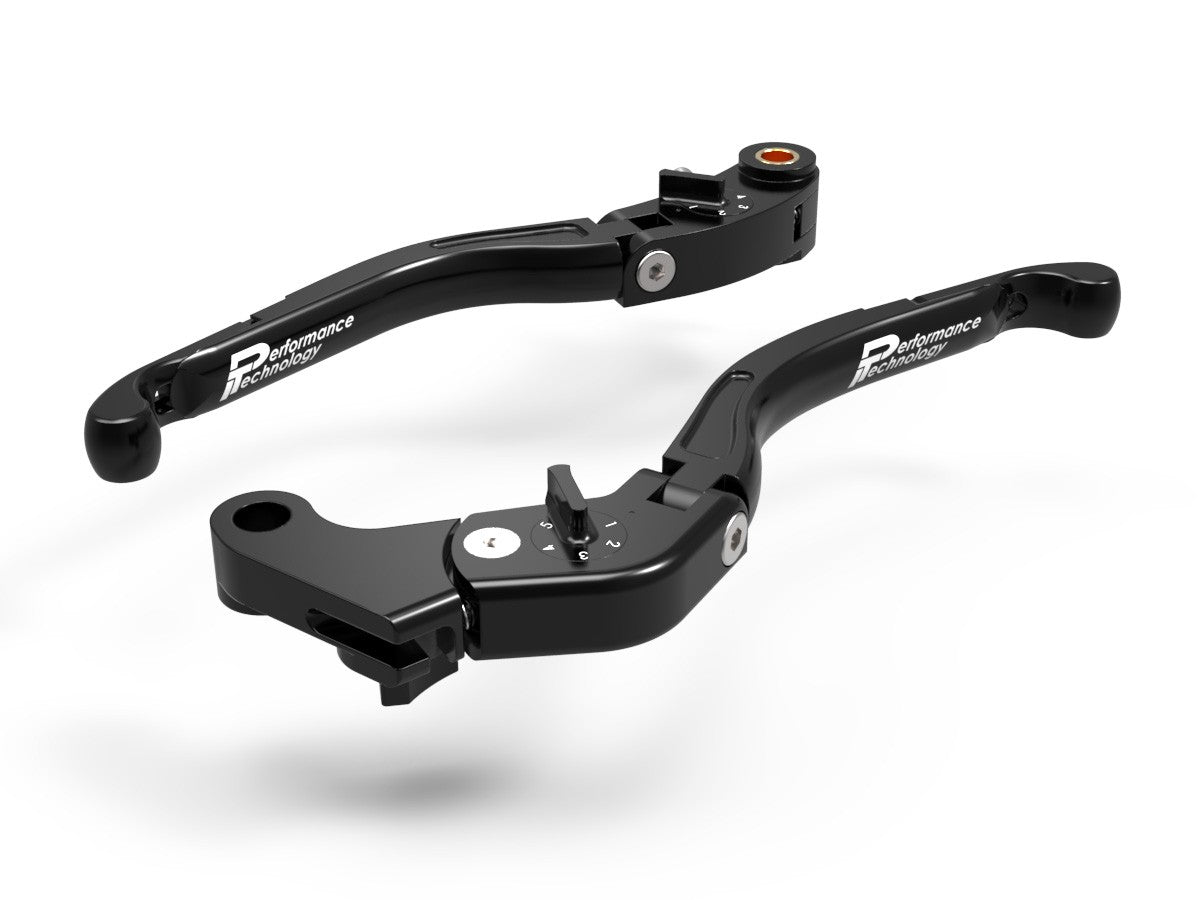 Ducabike DBK LEA06 Brake / Clutch Adjustable Levers Eco GP 2 - BLACK-BLACK