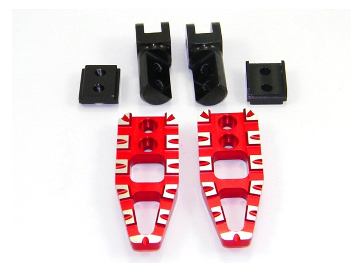 Ducabike DBK PPDV01 Adjustable Rearsets - RED