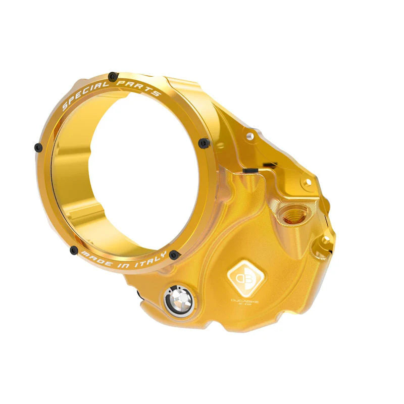 Ducabike DBK 3D Clear Clutch Cover For Ducati Monster 1200 1200S 1200R - Gold-Gold