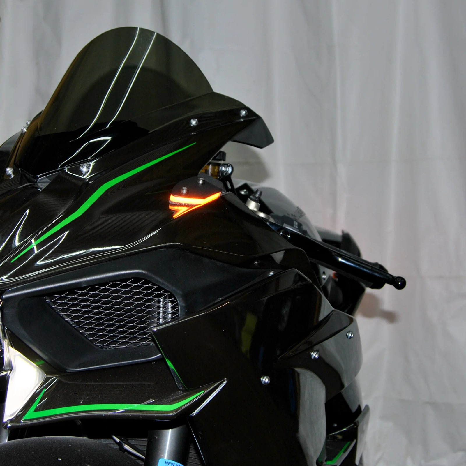NRC Kawasaki H2 Mirror Block Off Turn Signals (2015-Present)