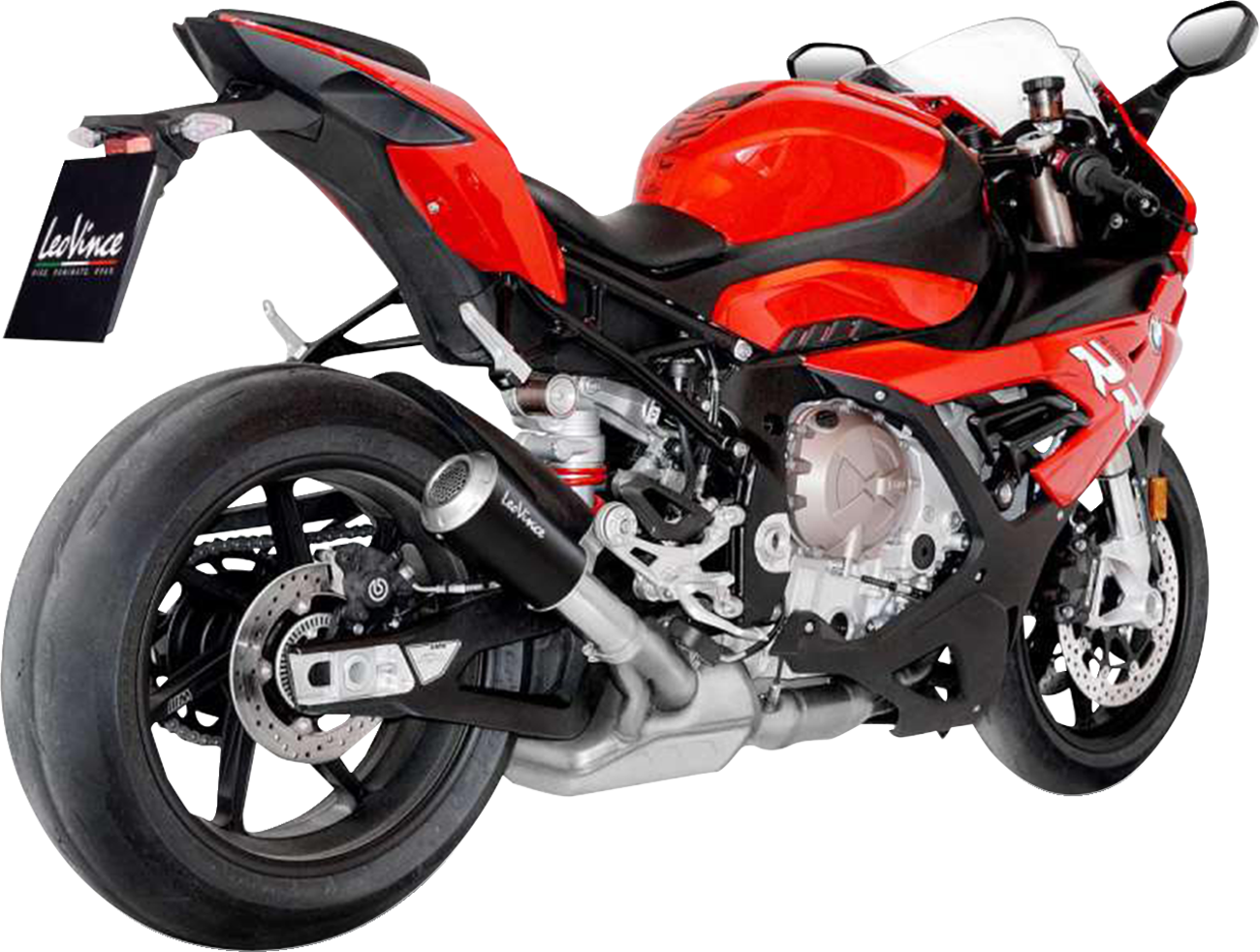 LeoVince LV-10 Slip-On Muffler - Black Stainless Steel - S1000RR
