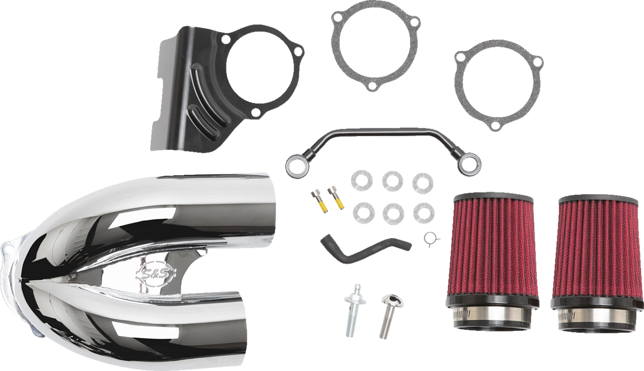 S&S Cycle Tuned Induction Air Cleaner Kit - Chrome
